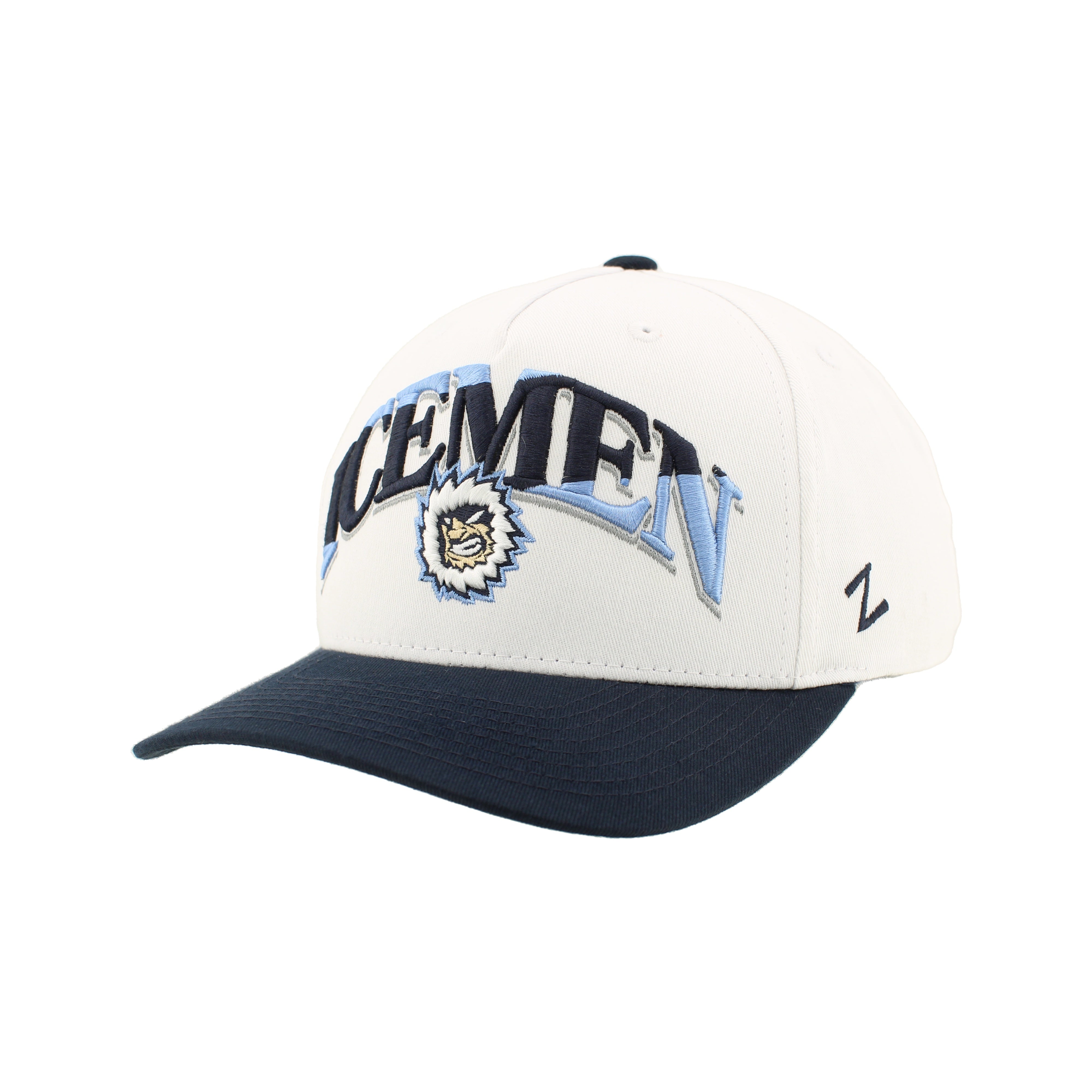 Jacksonville Icemen Apex White/ Dk Nvy District Hat