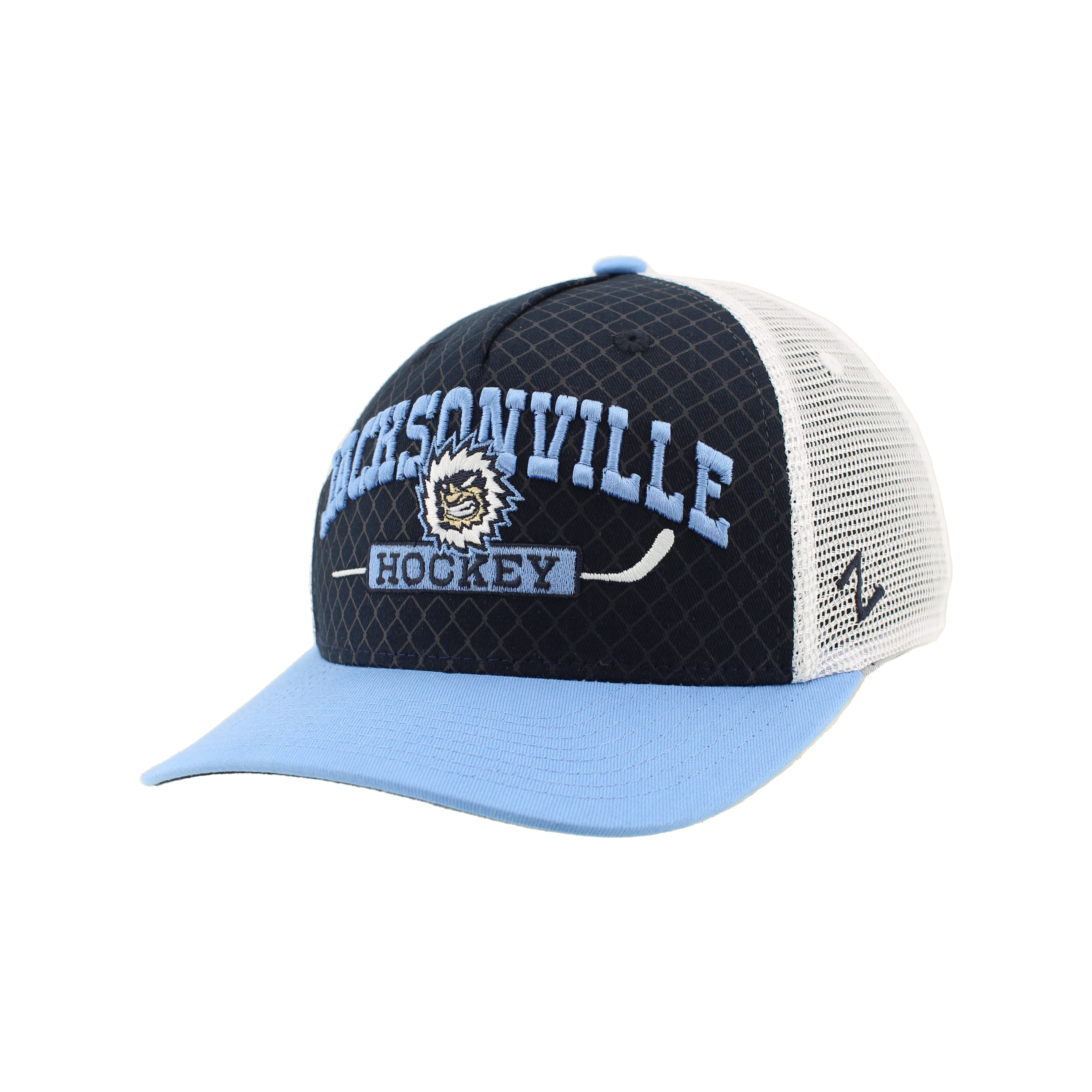 Jacksonville Icemen Champ Dk Navy/Stone Netting Hat