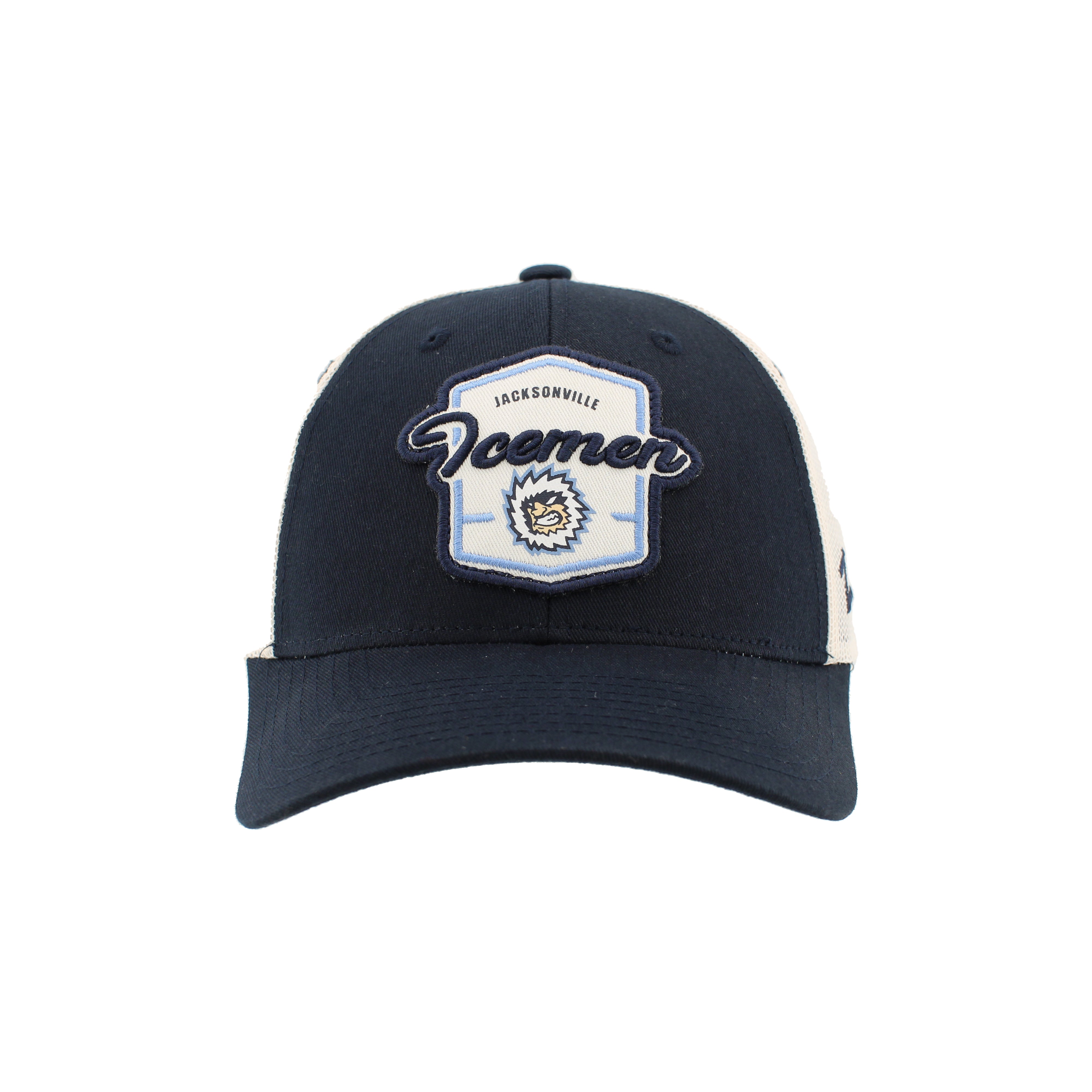 Jacksonville Icemen Big Rig Dark Navy/Crm Dragoon Trucker Hat