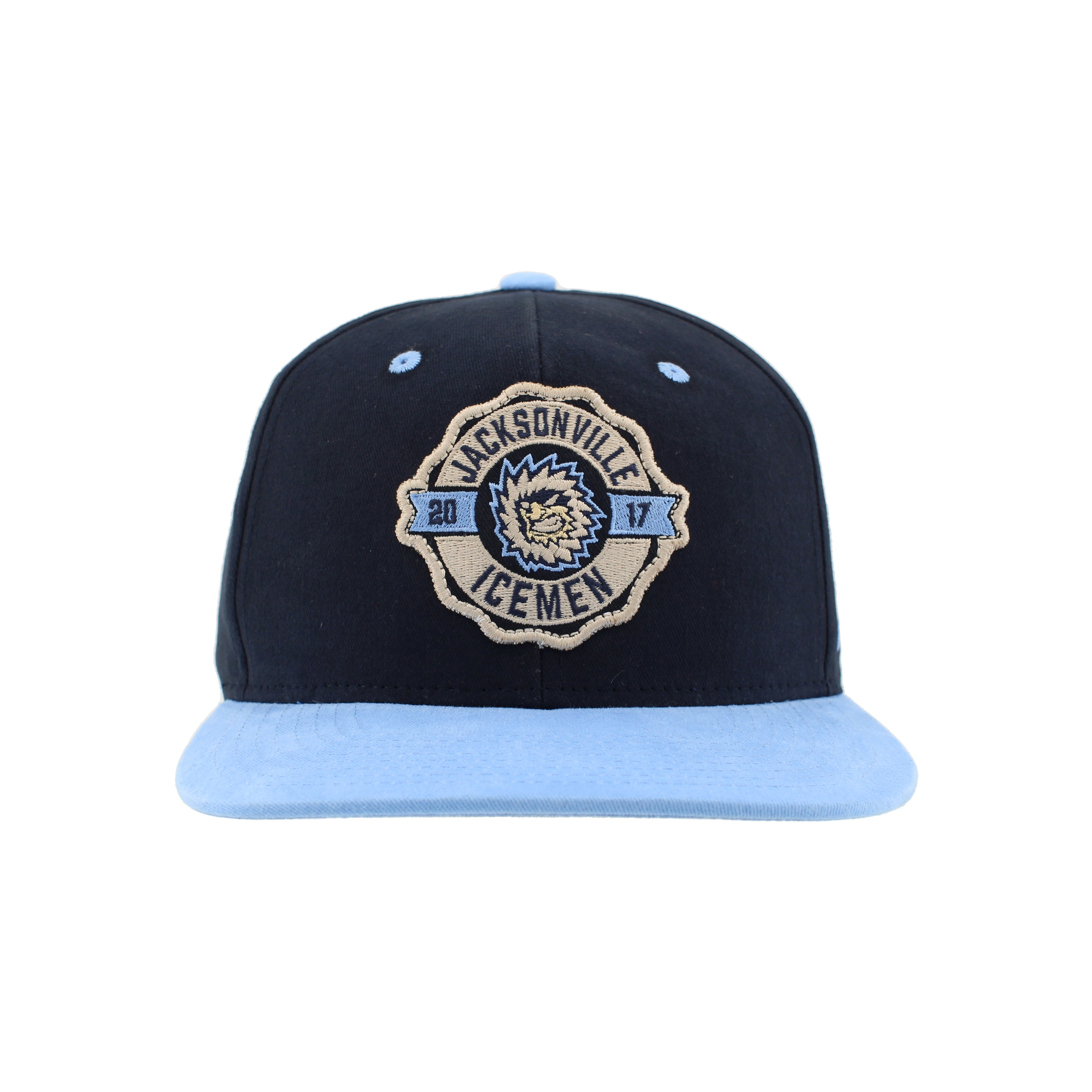 Jacksonville Icemen Milestone Dark Navy/Light Blue Snapback
