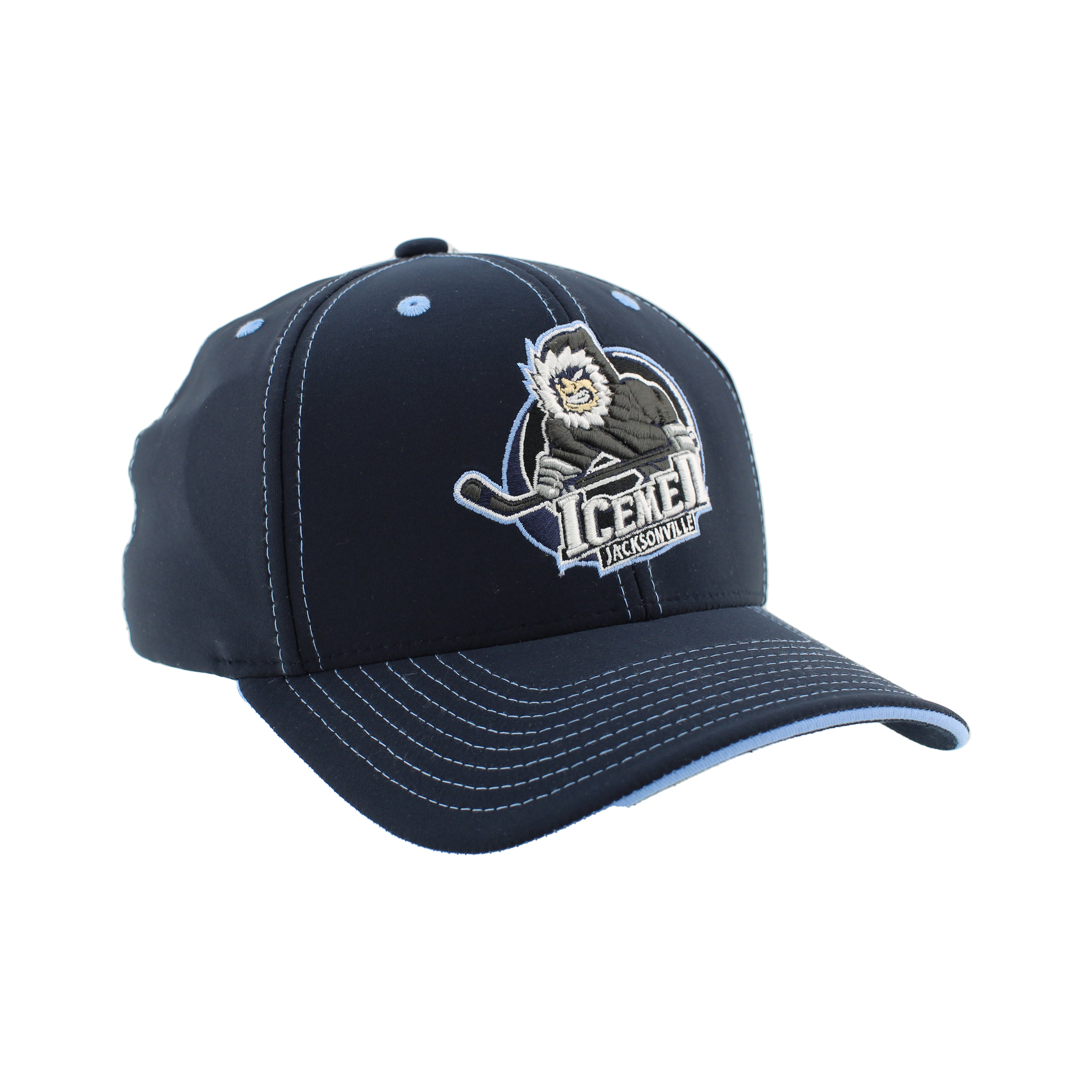 Jacksonville Icemen Hype 2 Dark Navy/ Lt Blue Fitted Hat