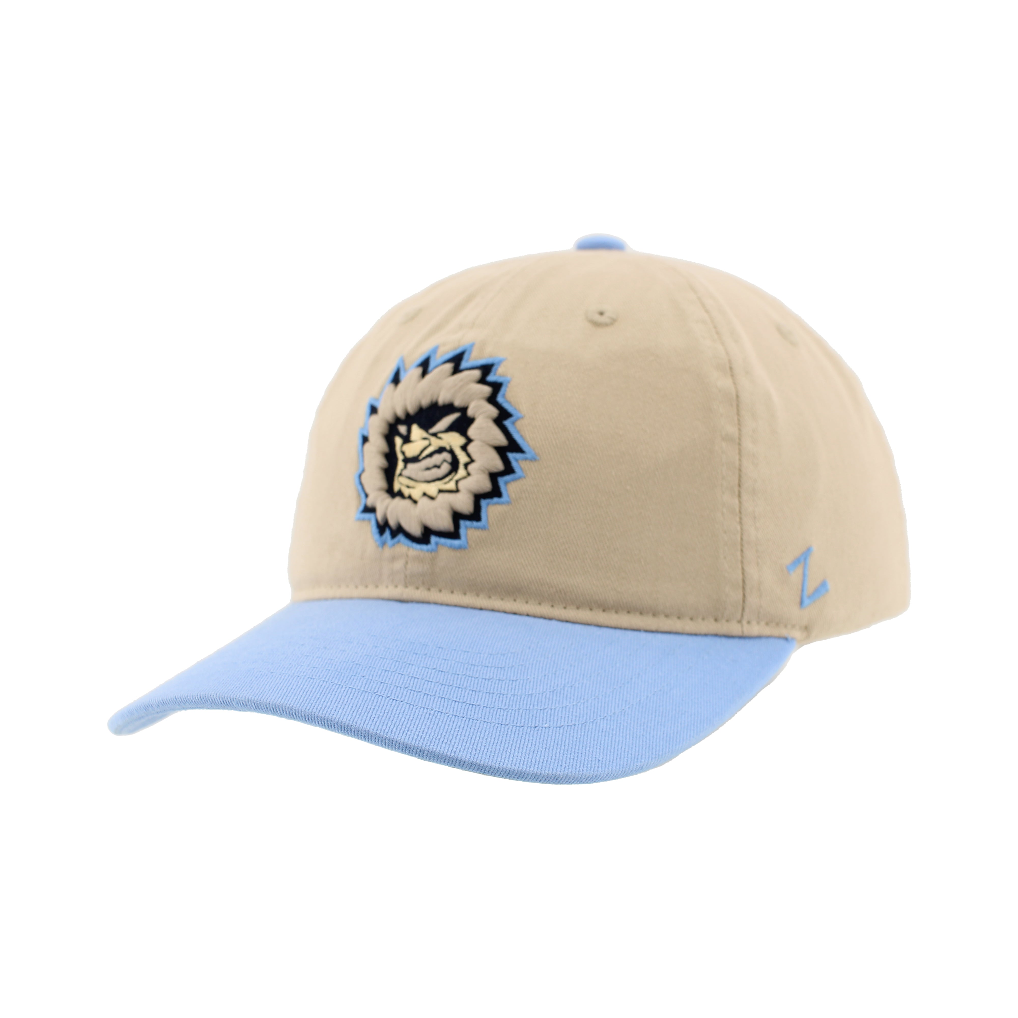 Jacksonville Icemen Scholarship Stone/Light Blue Colorblock Adjustable Hat