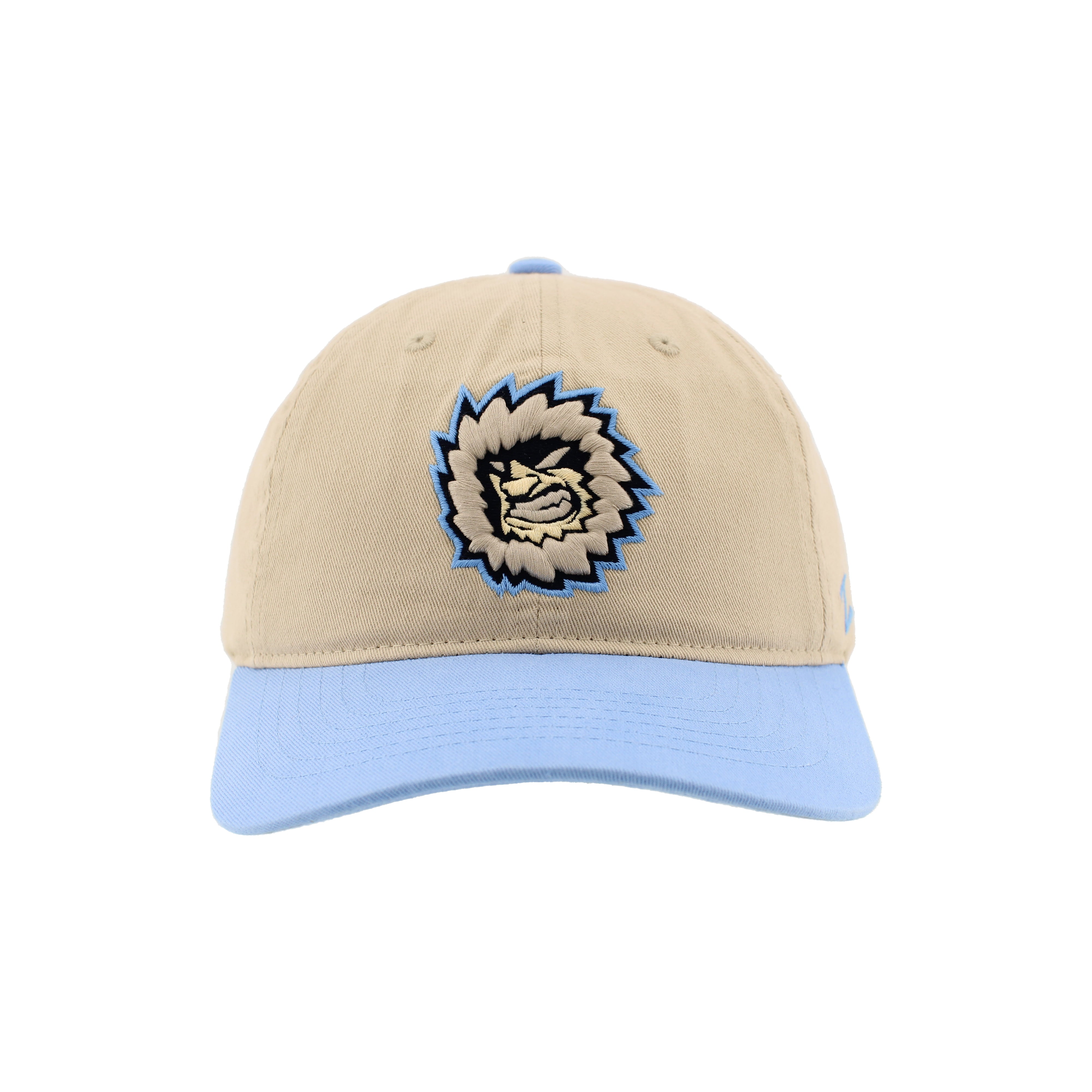 Jacksonville Icemen Scholarship Stone/Light Blue Colorblock Adjustable Hat