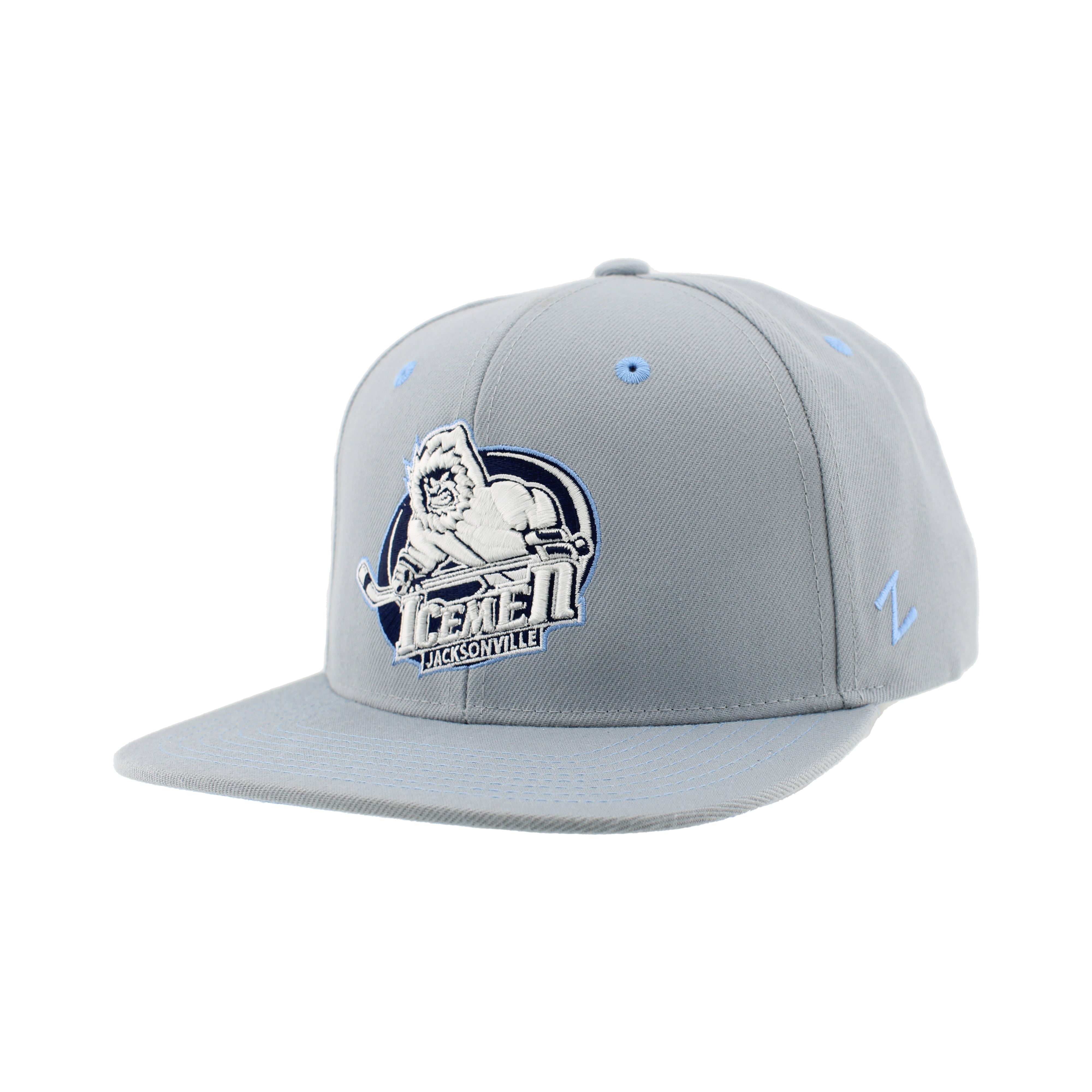 Jacksonville Icemen Z11 Light Gray/Creamsicle Snapback