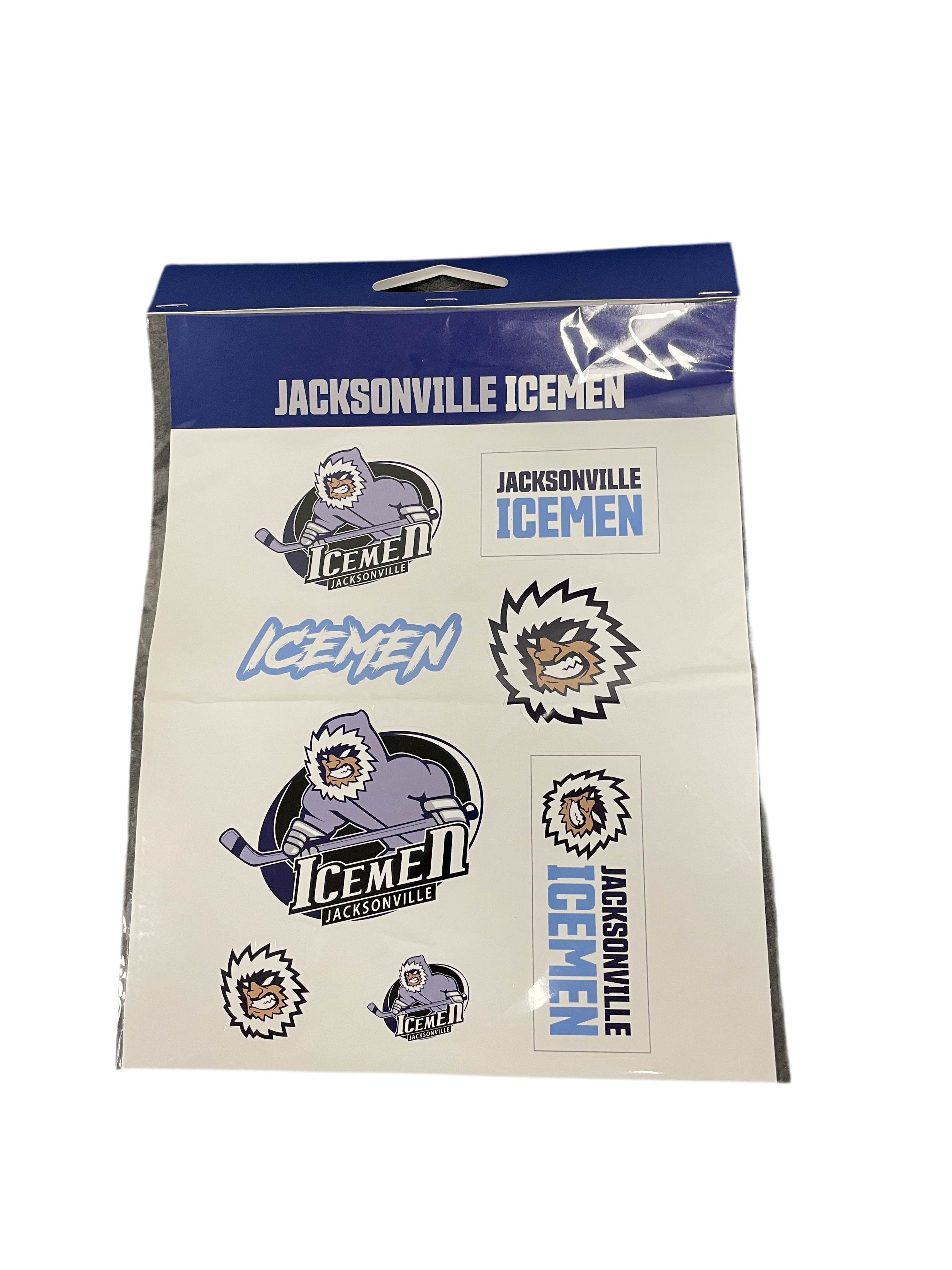 Jacksonville Icemen Team Logo Sticker Sheet