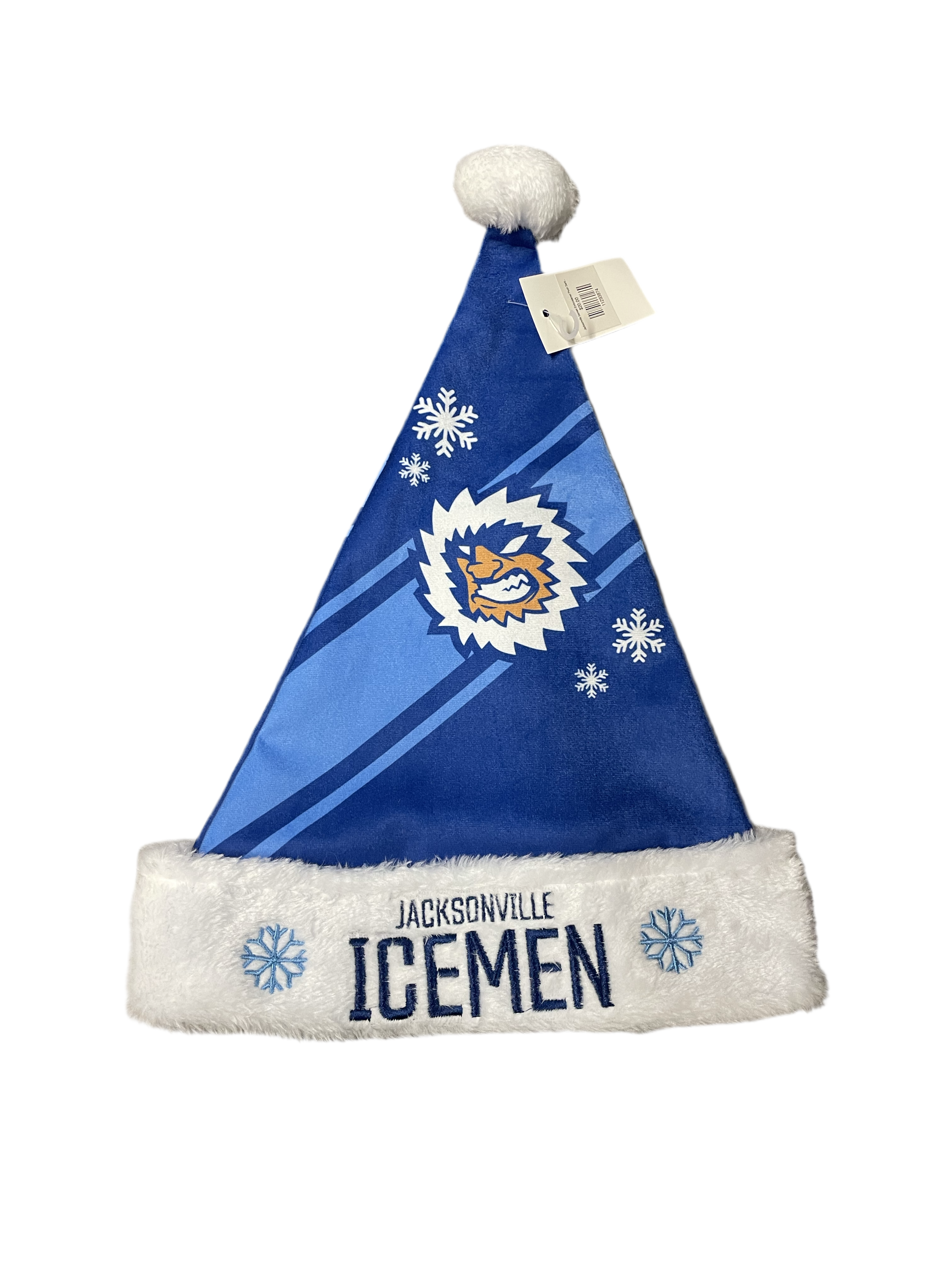 Jacksonville Icemen Embroidered Plush Santa Hat