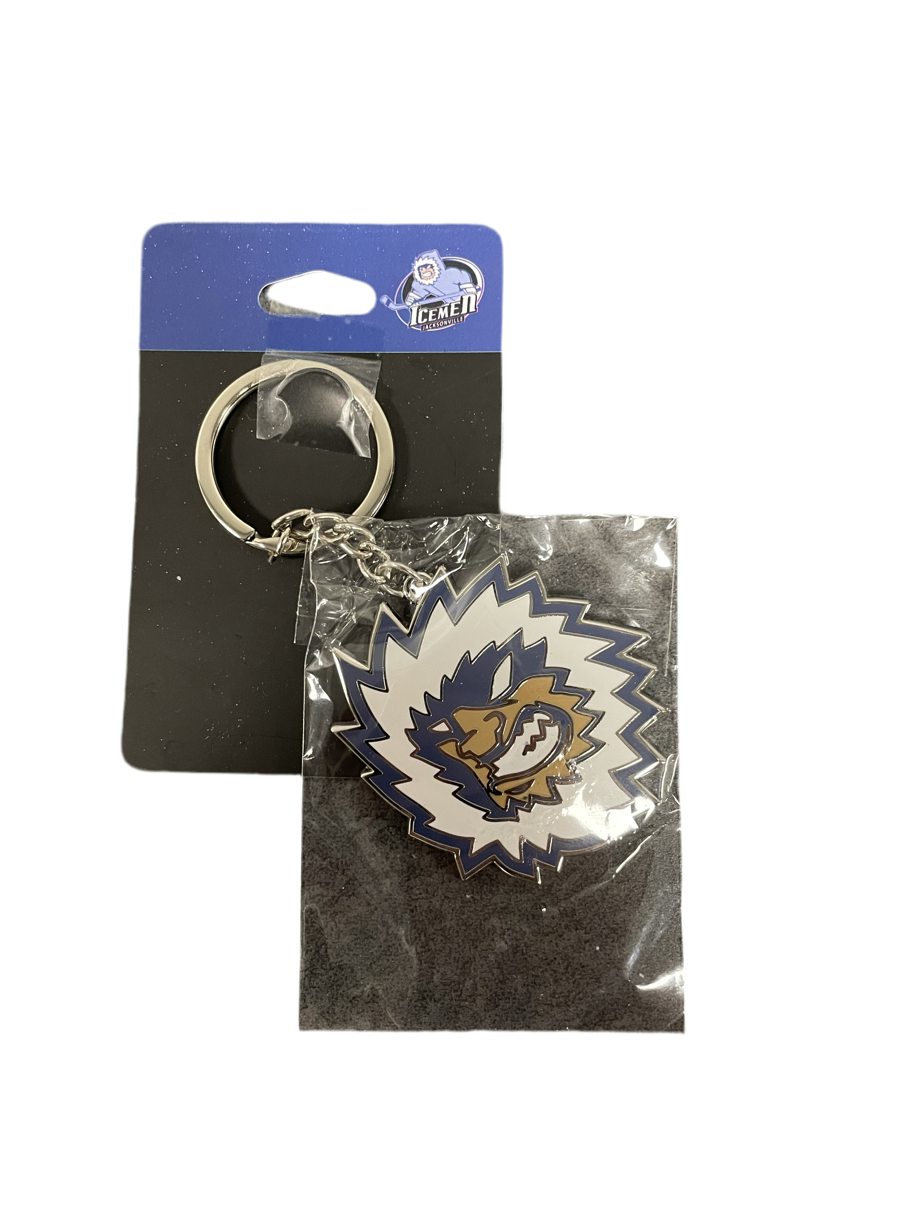 Jacksonville Icemen Secondary Logo Metal Keychain