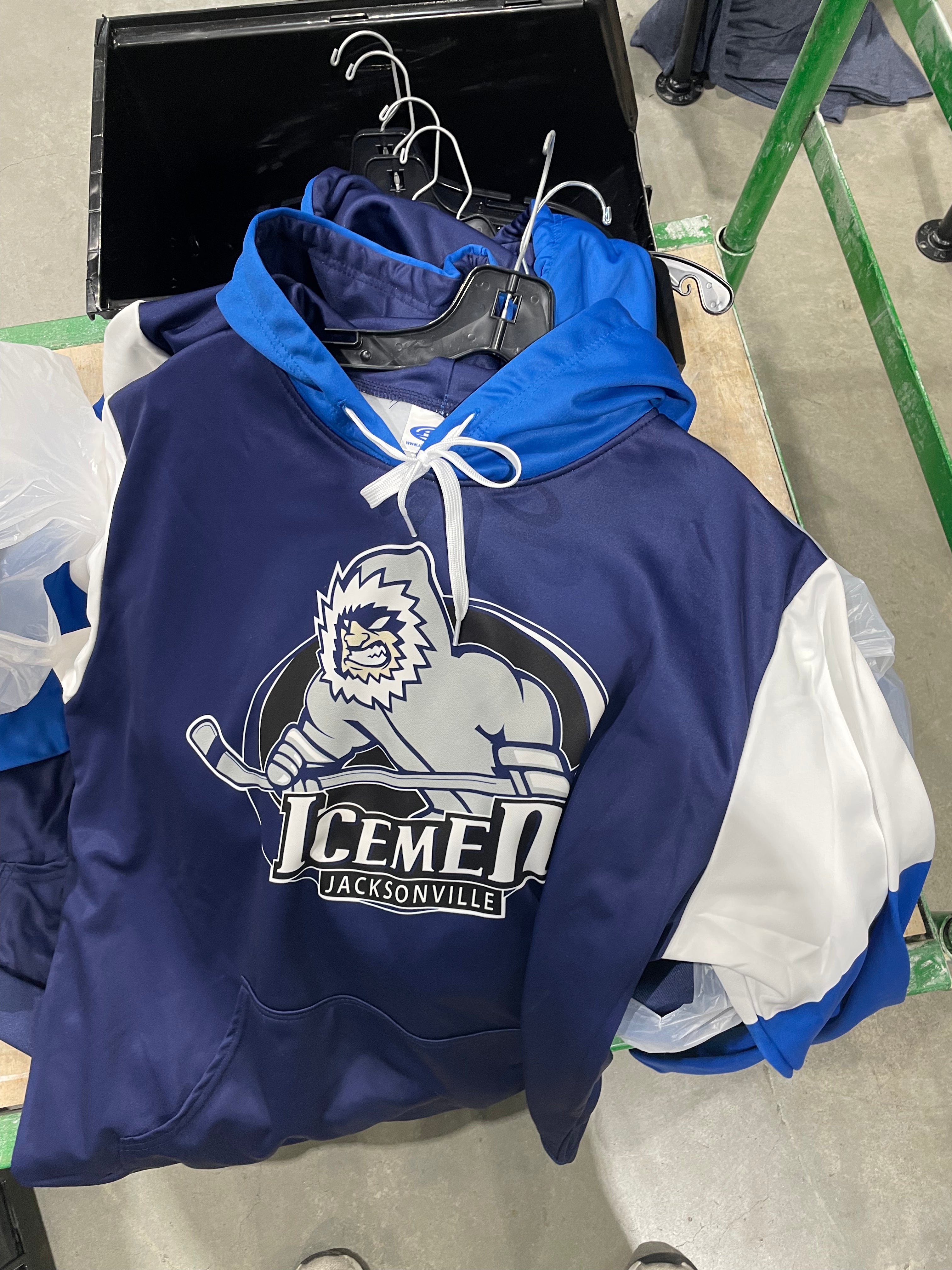 Jacksonville Icemen Athletic Knit Colorblock Sublimated Hoodie