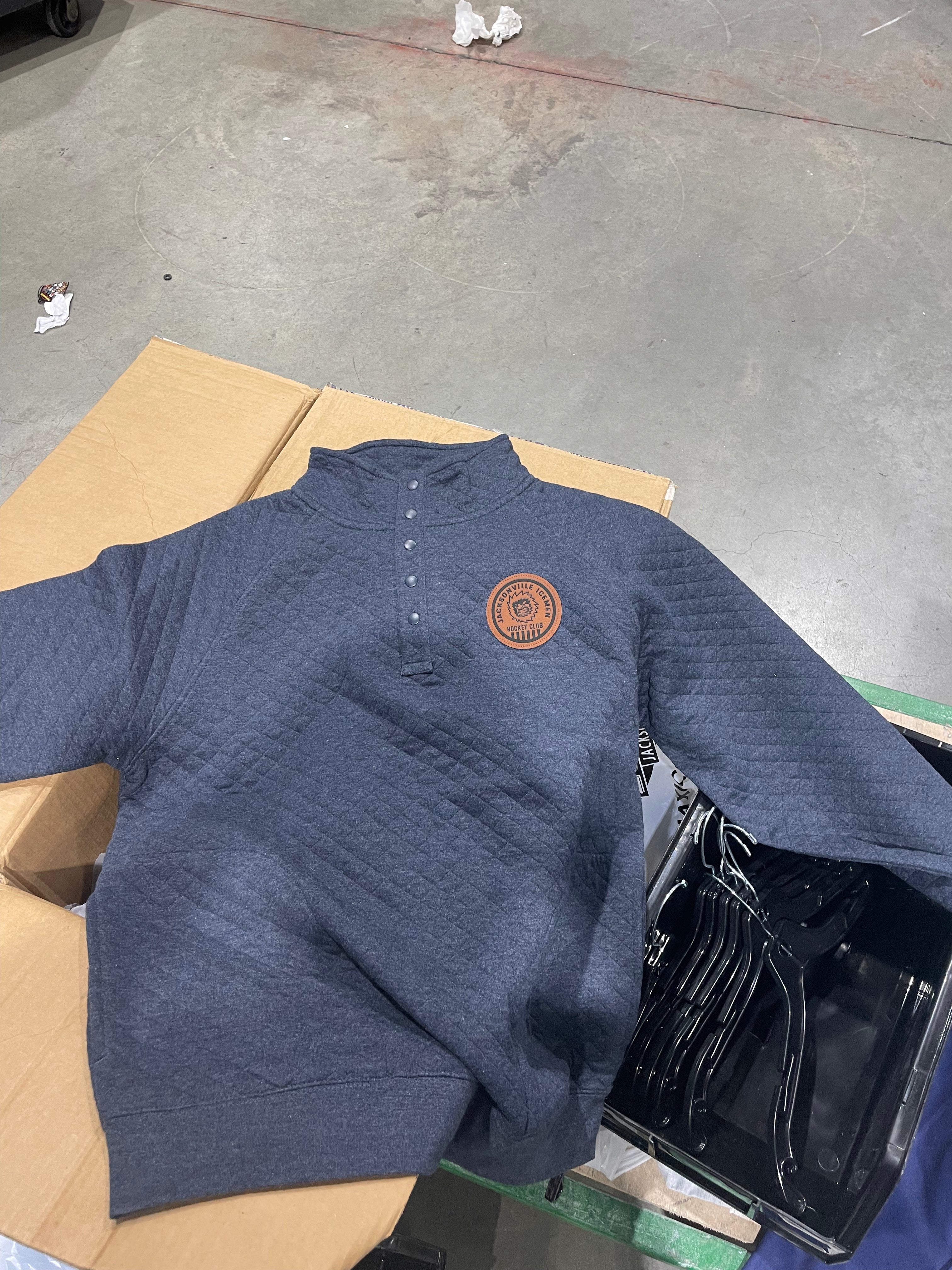 Jacksonville Icemen Navy Quilt Pullover