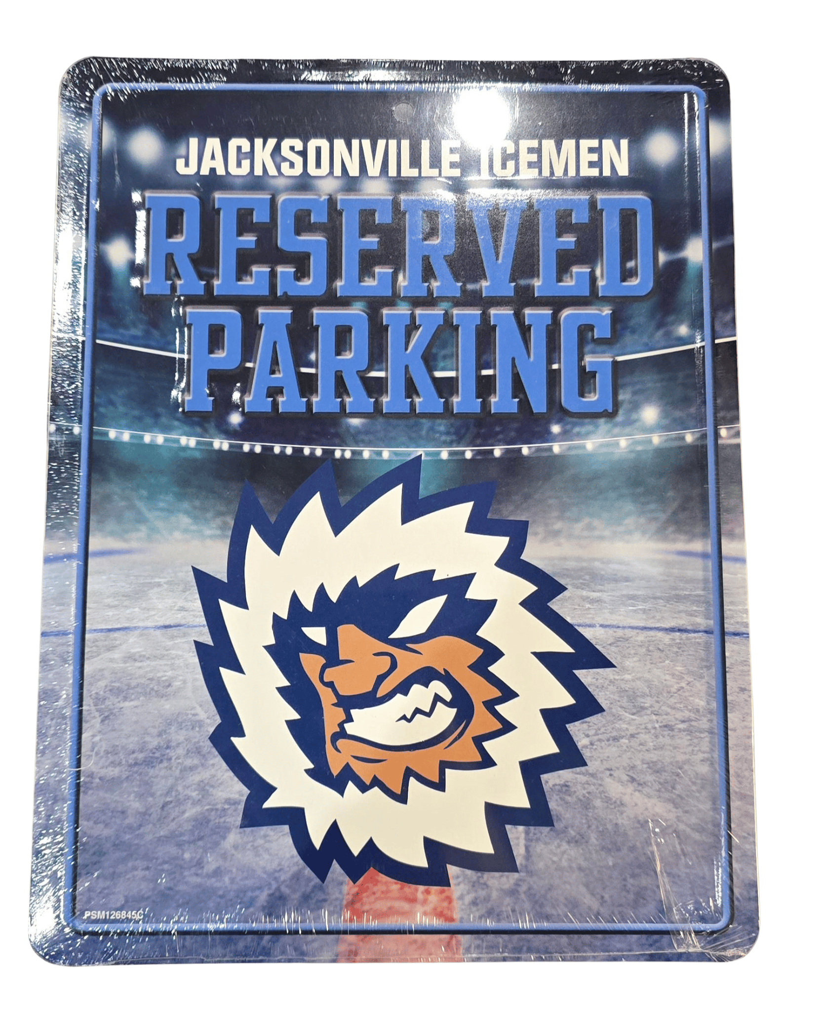 Jacksonville Icemen Metal Parking Sign