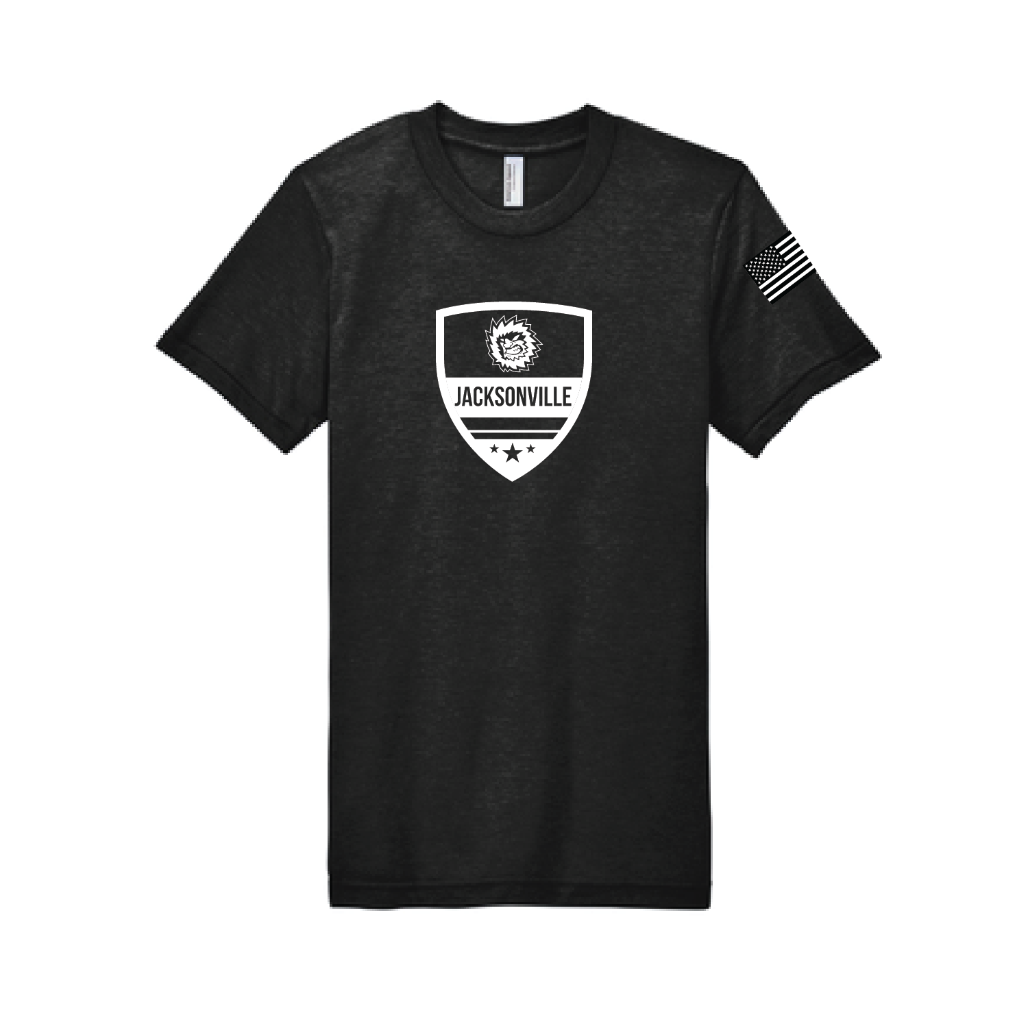 Jacksonville Icemen Military Black Shield Tee