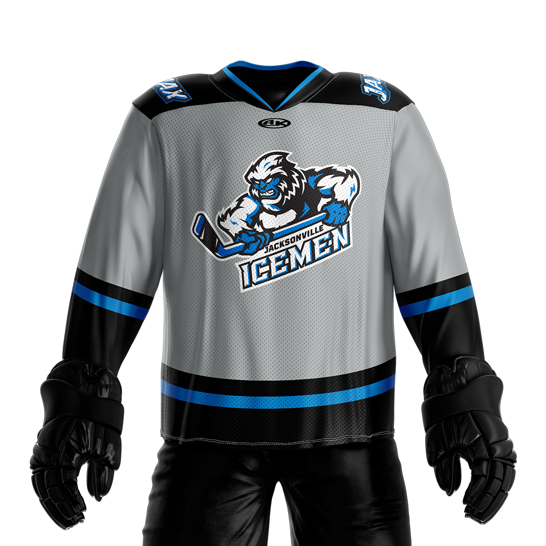 Jacksonville Icemen 26-27 Grey Away Youth Jersey