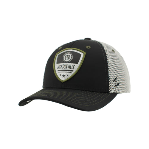 Jacksonville Icemen Reflex '24 Military Black/Silver Mesh Back Hat