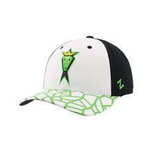 Load image into Gallery viewer, Lizard Kings Competitor White/Black Print Curved Brim Hat