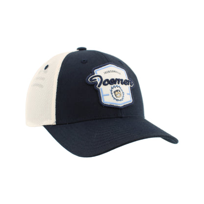 Jacksonville Icemen Big Rig Dark Navy/Crm Dragoon Trucker Hat