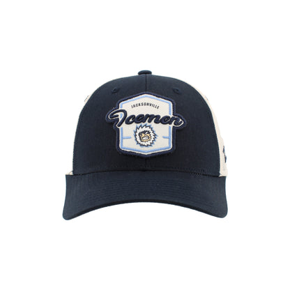 Jacksonville Icemen Big Rig Dark Navy/Crm Dragoon Trucker Hat