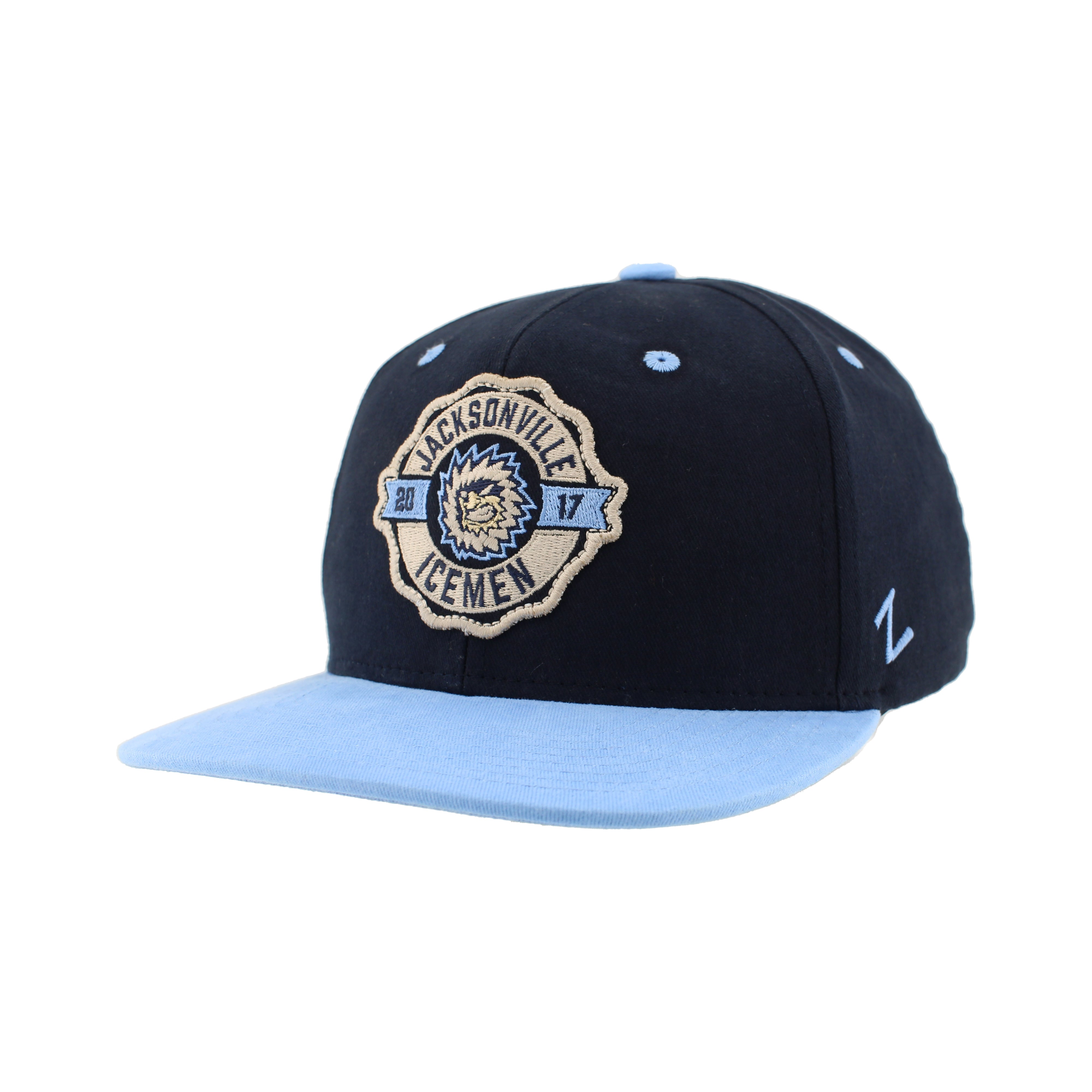Jacksonville Icemen Milestone Dark Navy/Light Blue Snapback