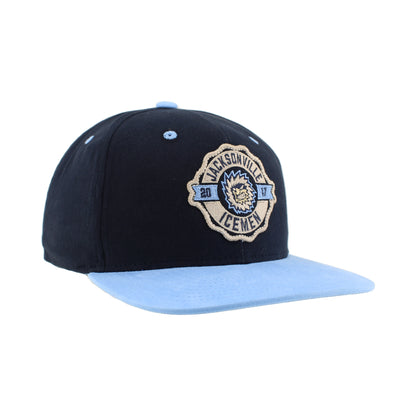Jacksonville Icemen Milestone Dark Navy/Light Blue Snapback