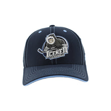 Load image into Gallery viewer, Jacksonville Icemen Hype 2 Dark Navy/ Lt Blue Fitted Hat