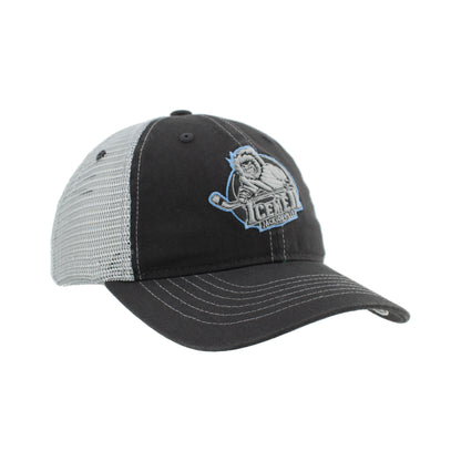 Jacksonville Icemen University Charcol/Light Gray Mesh Adjustable Hat