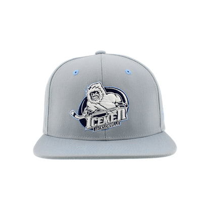 Jacksonville Icemen Z11 Light Gray/Creamsicle Snapback