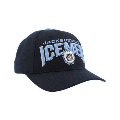 Jacksonville Icemen Competitor Dark Navy Overarch Adjustable Hat