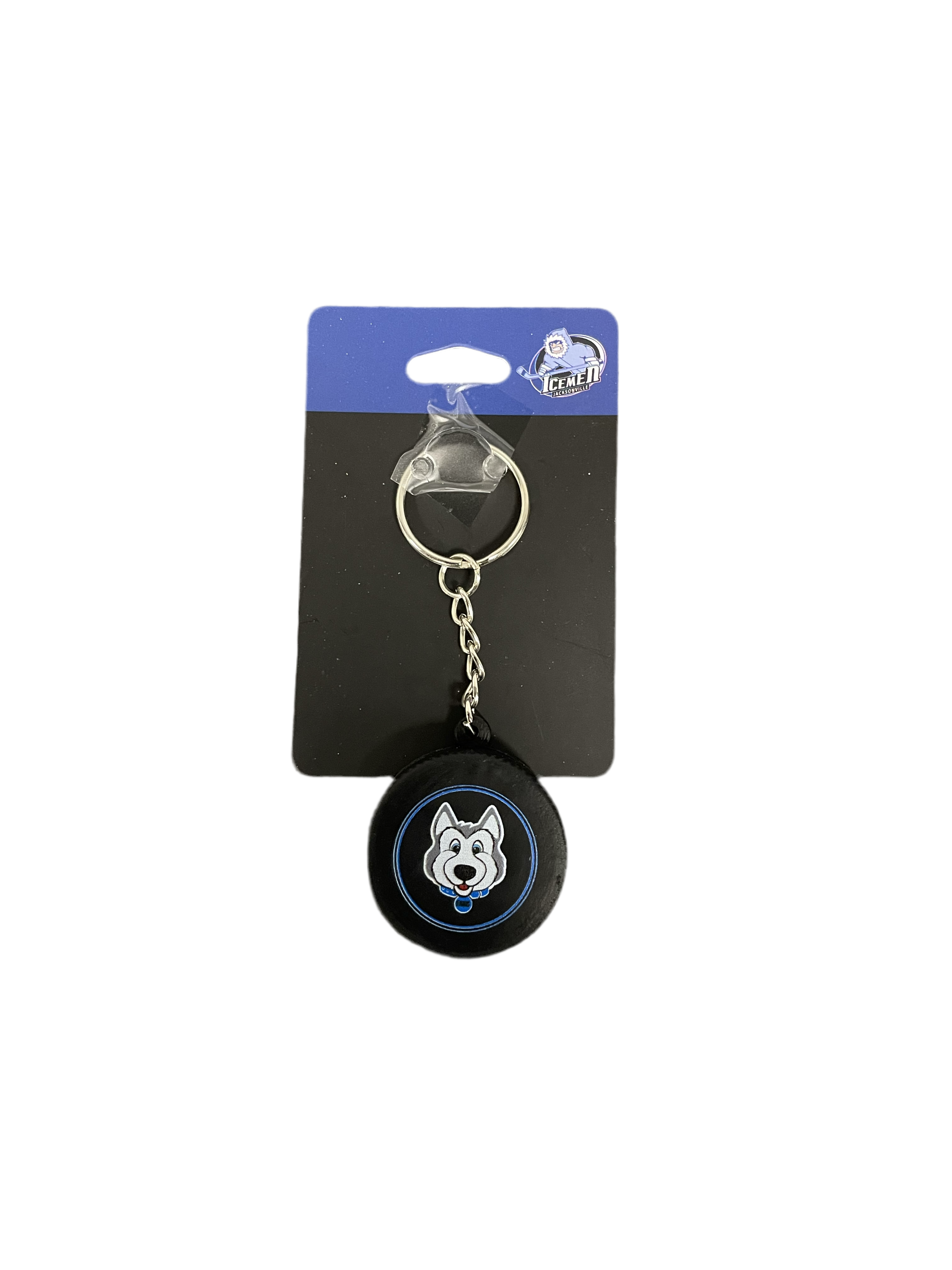Jacksonville Icemen Fang Hockey Puck Keychain