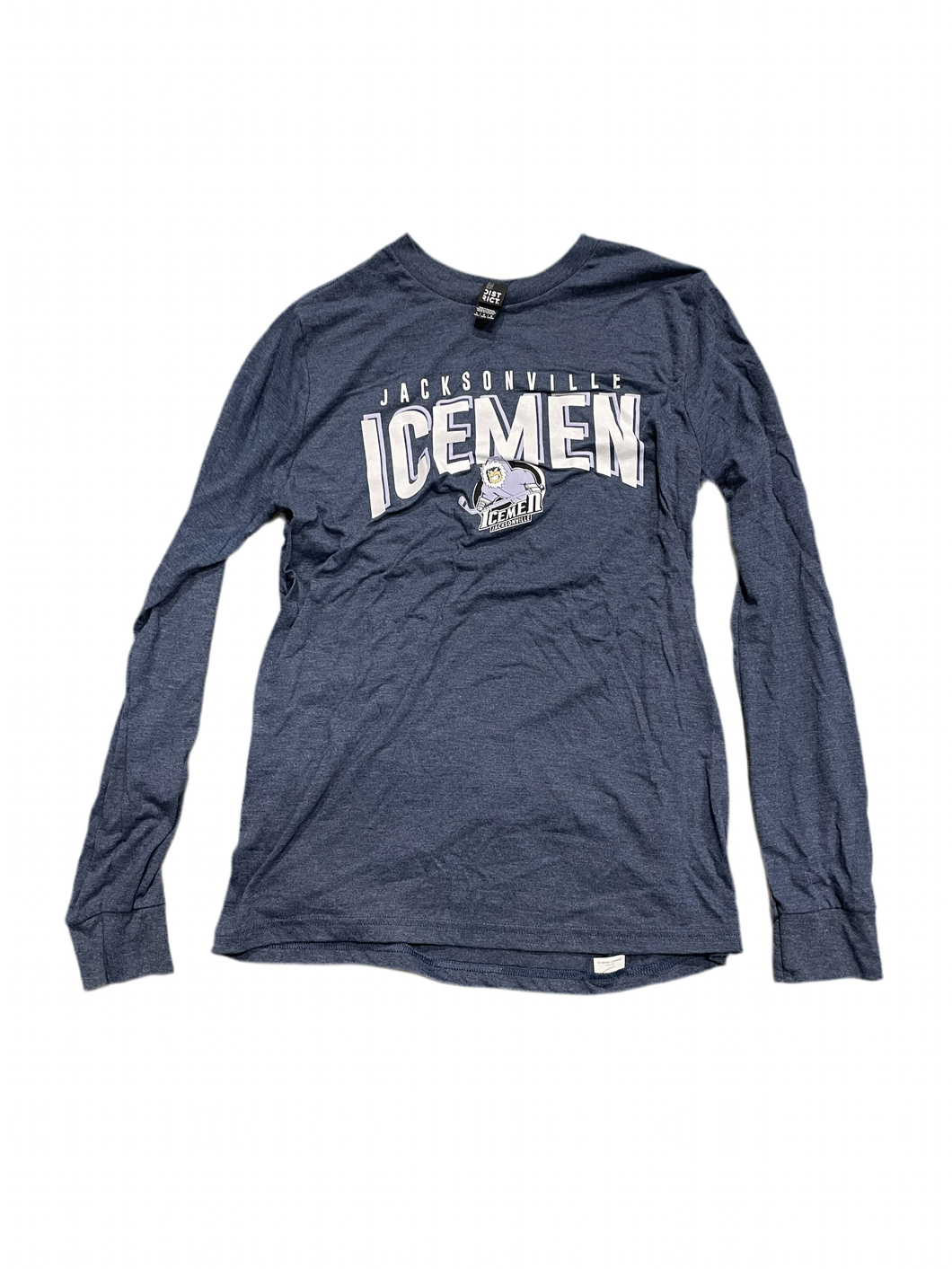 Jacksonville Icemen Grey Youth Long-Sleeved Tee