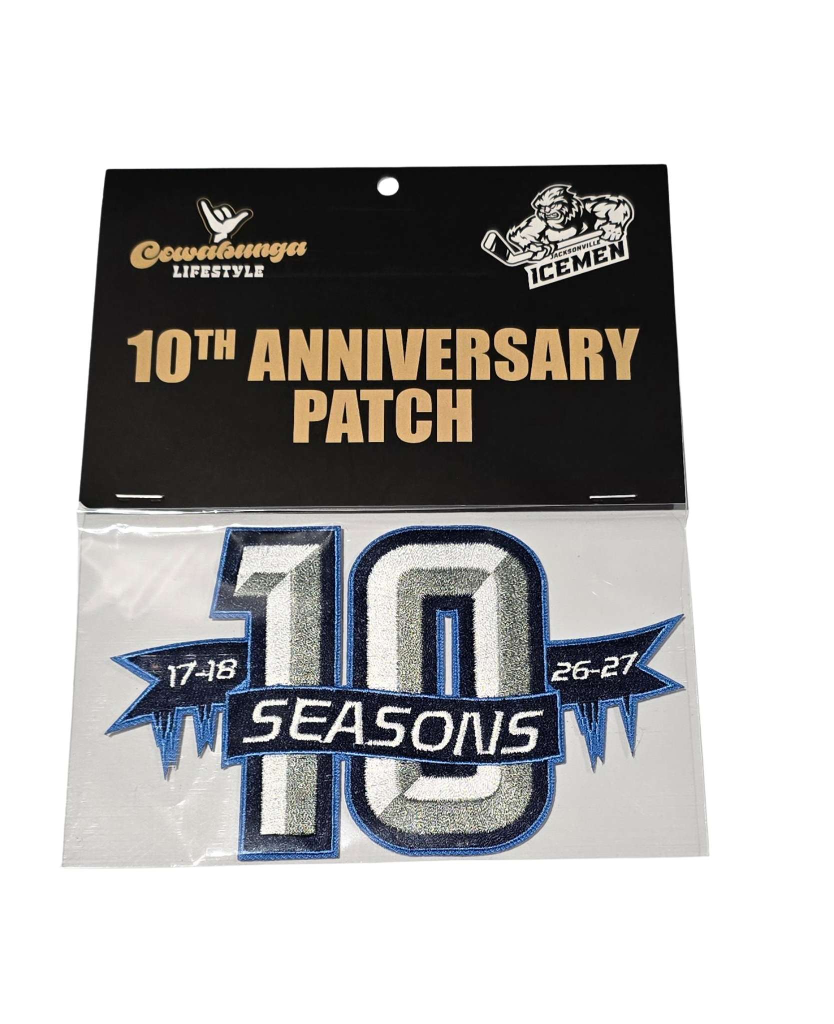 ICEMEN 10TH ANNIVERSARY PATCH