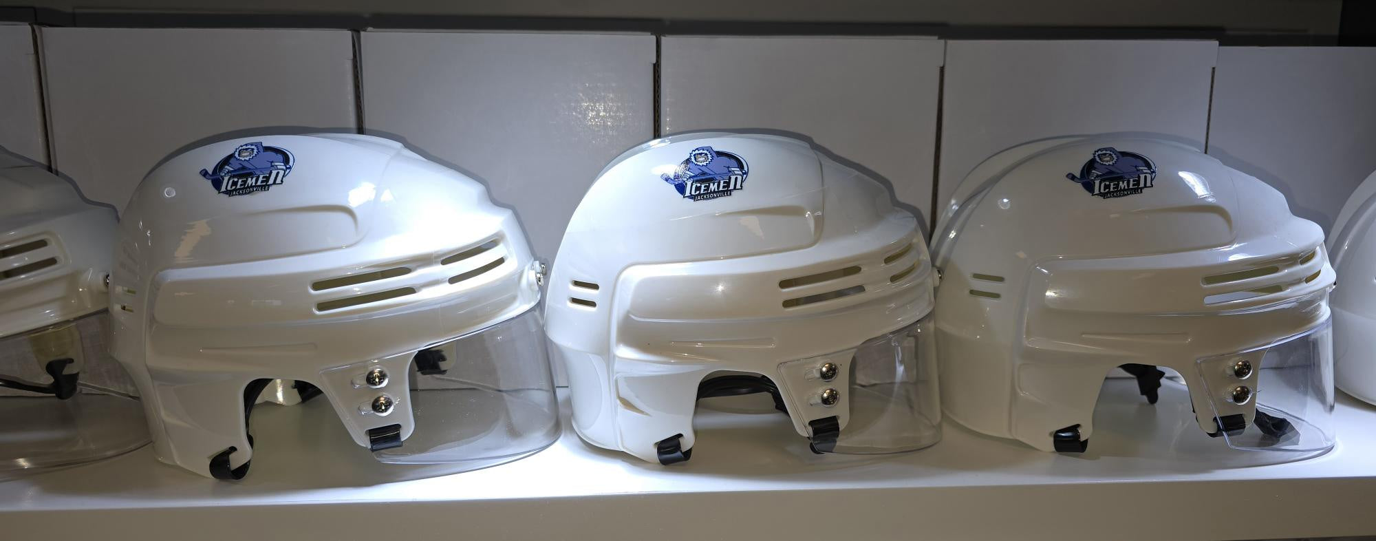 Jacksonville Icemen White Primary Mini Helmet