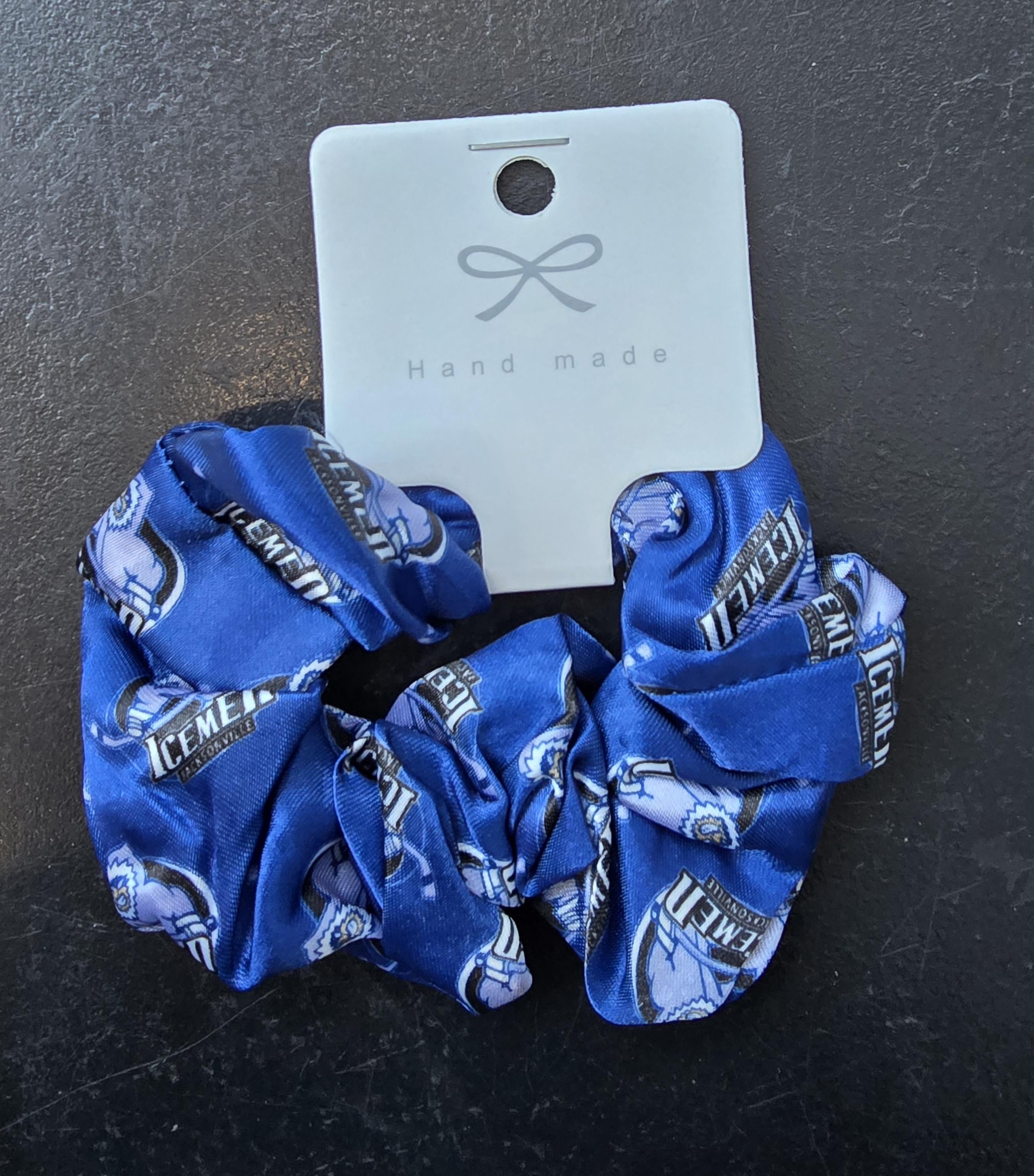 Jacksonville Icemen Blue Scrunchie