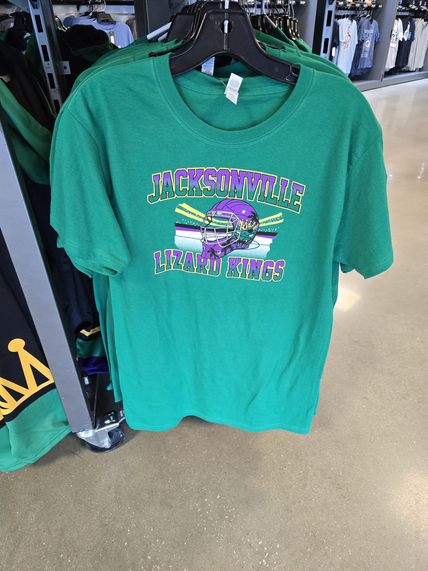 Lizard Kings Green Helmet T-Shirt