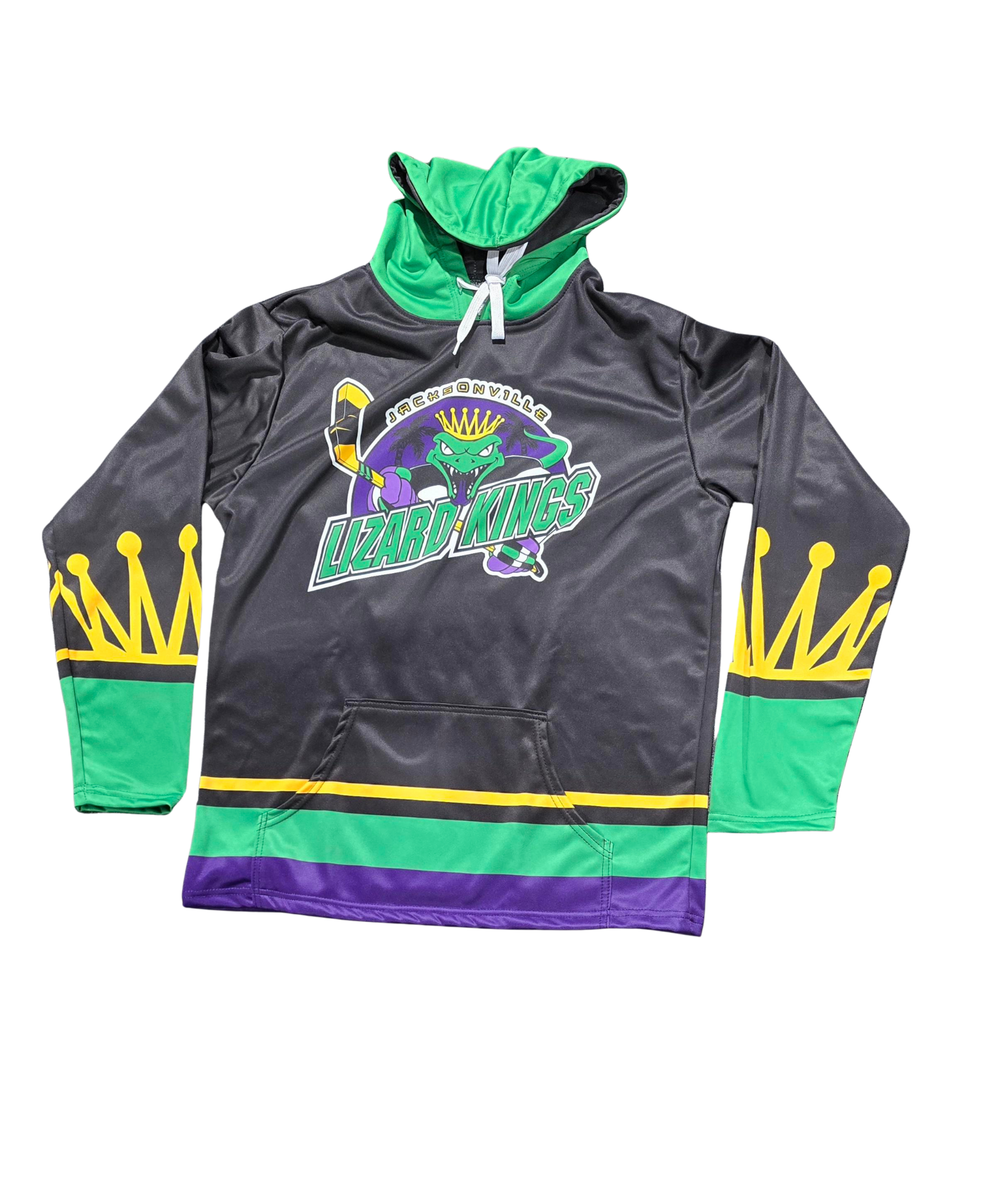 Lizard Kings Black Crown Sublimated Hoodie