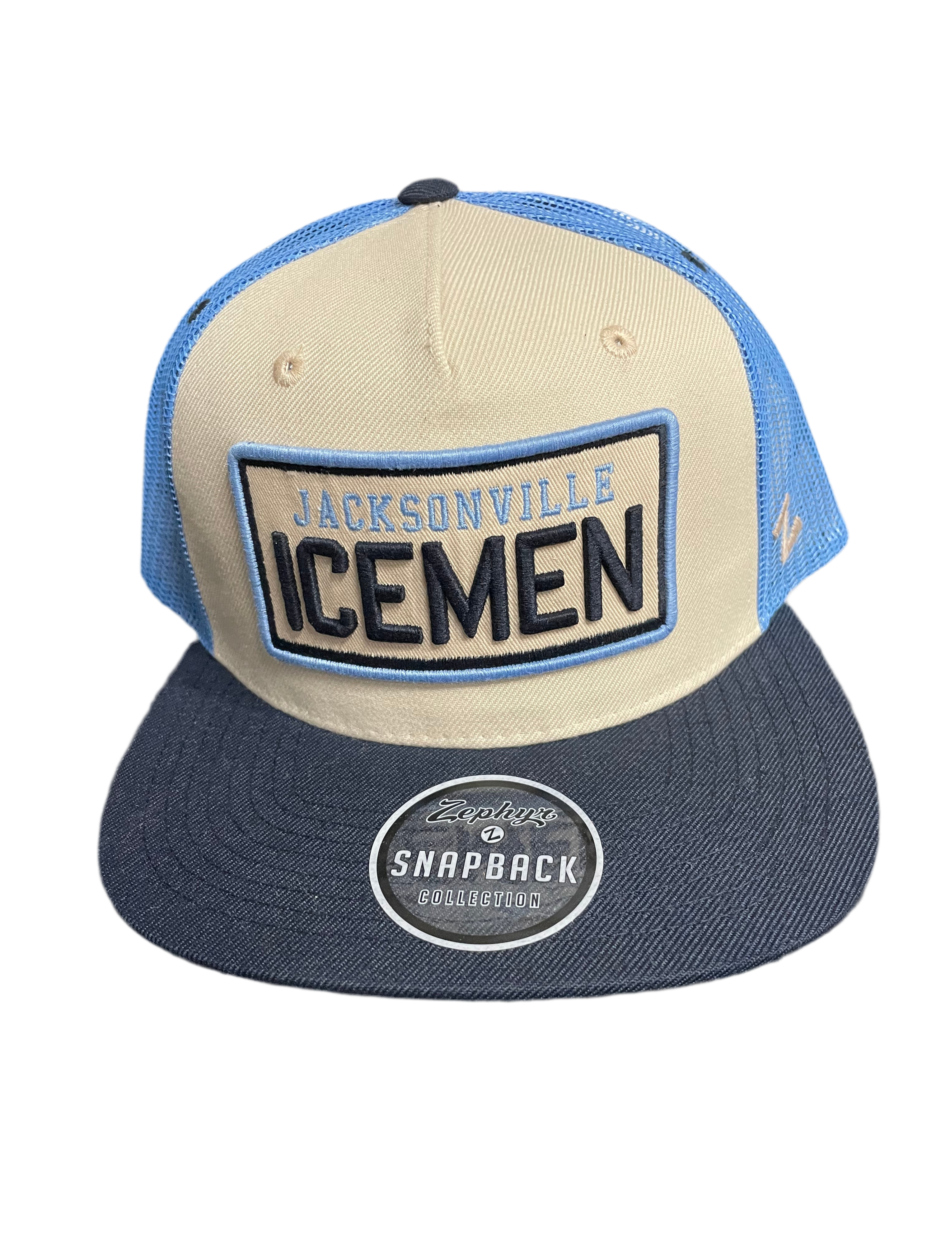 Jacksonville Icemen Zephyr Classic Blue Mesh Trucker