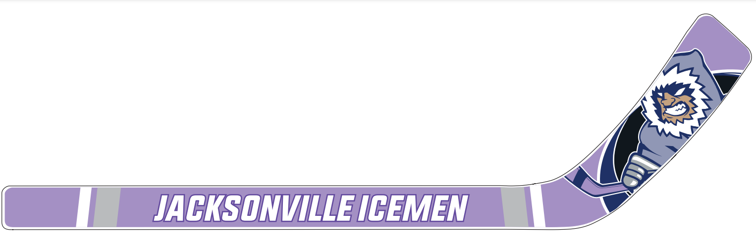 Jacksonville Icemen Cancer Awareness Mini Stick