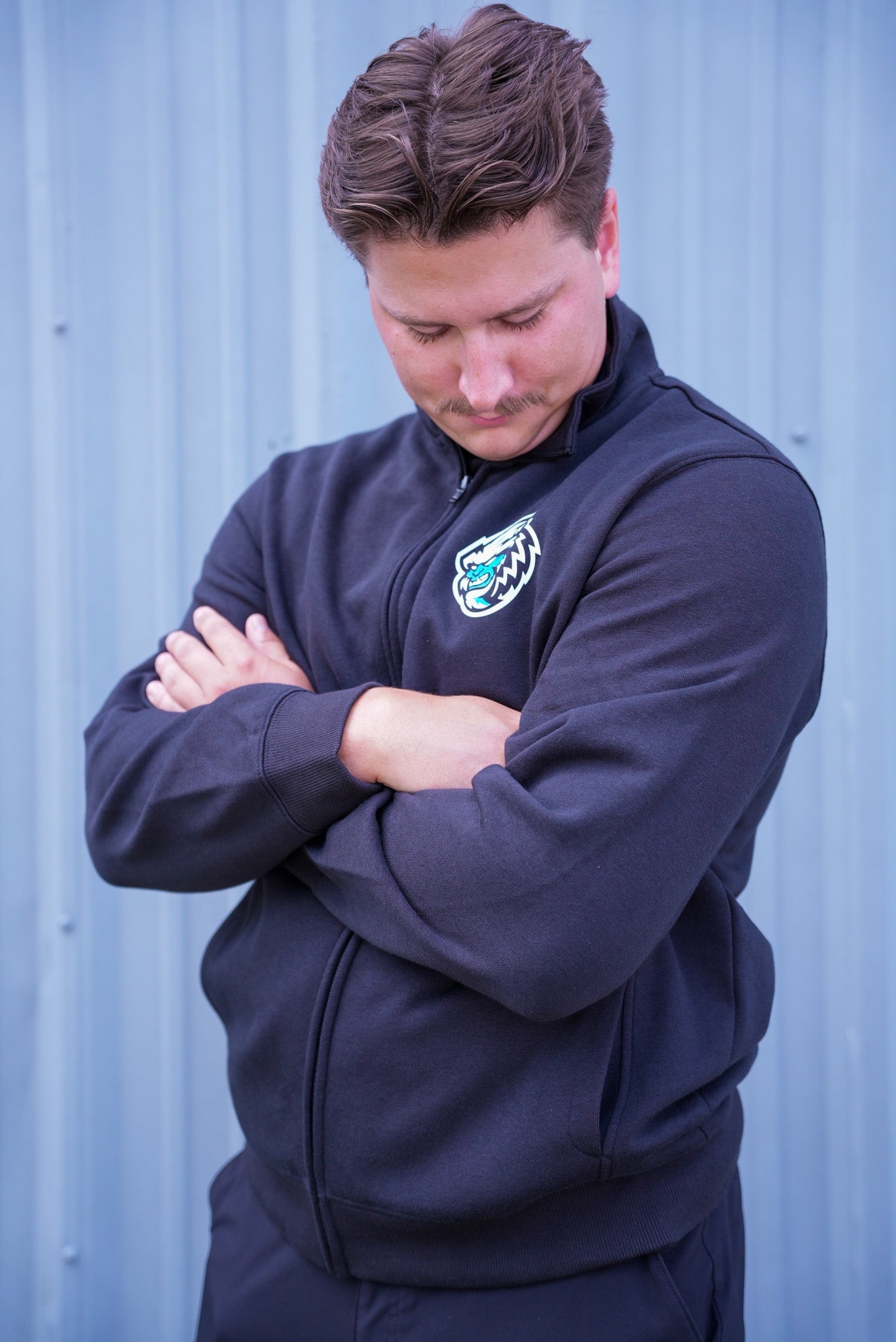 Jacksonville Icemen Black Secondary Logo Sport-Tek Full Zip