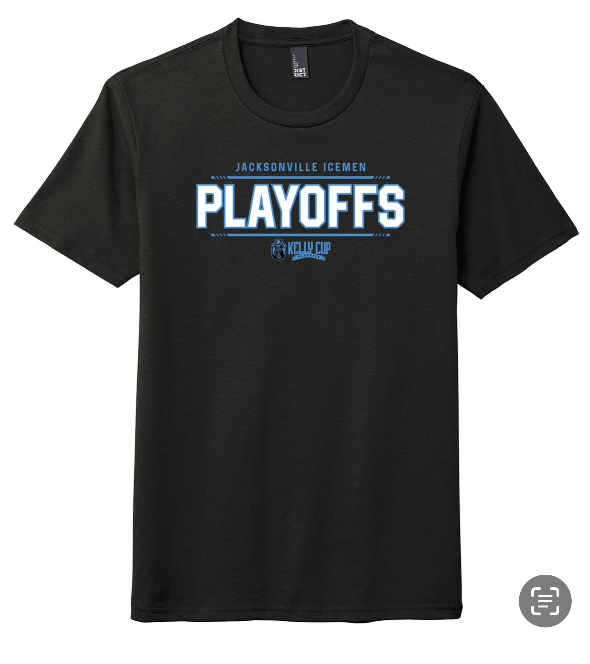 Jacksonville Icemen Black Playoff OutlineT-Shirt