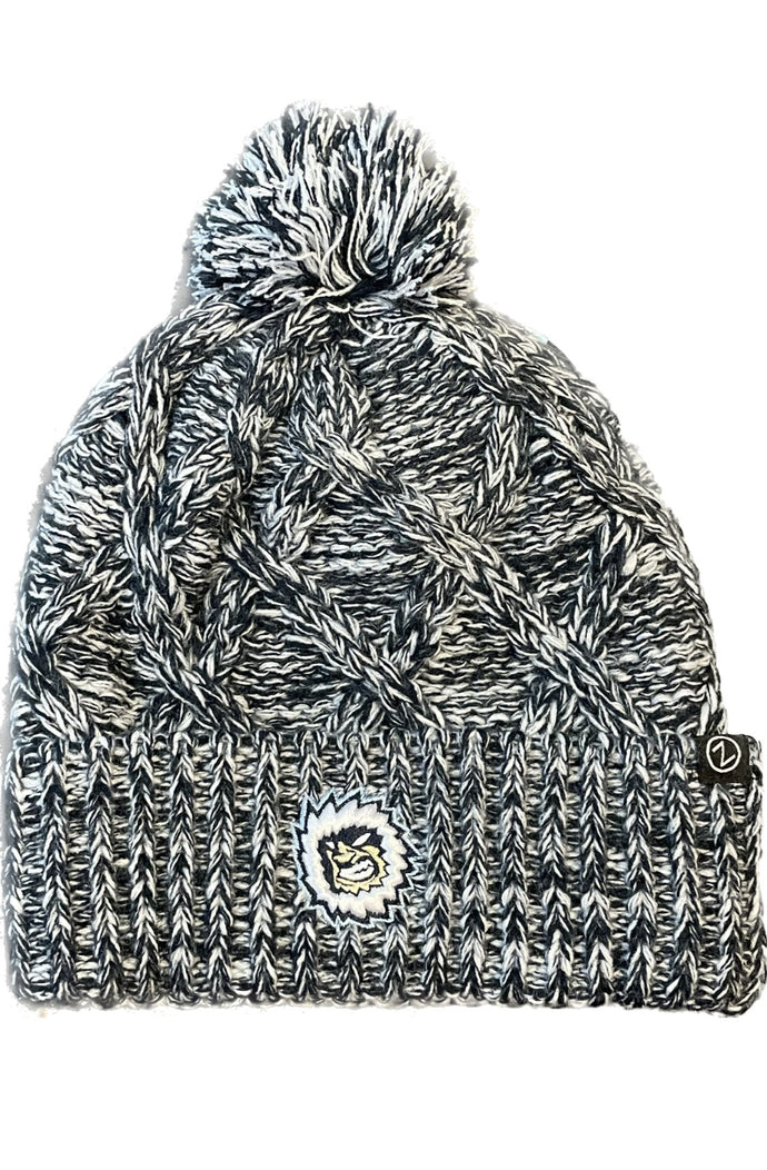 Jacksonville Icemen Heather Logo Beanie W/Cuff&Pom
