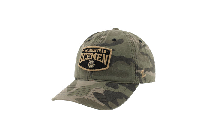 Jacksonville Icemen Washed Camo Hat