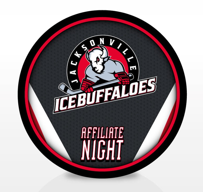 Jacksonville Icemen Ice Buffaloes Affiliate Night Puck