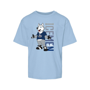 Jacksonville Icemen Youth Light Blue Youth Mascot T-Shirt