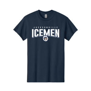 Jacksonville Icemen Navy Bold Text T-Shirt