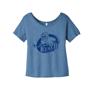 Jacksonville Icemen Women's Blue Triblend Slouchy Tee