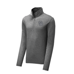 Jacksonville Icemen Dark Grey Heather Sport-Tek Tri-Blend Wicking 1/4-Zip Pullover