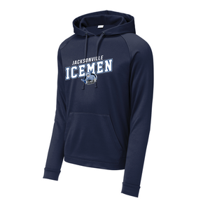 Jacksonville Icemen Navy Sport-Tek Re-Compete Fleece Pullover Hoodie