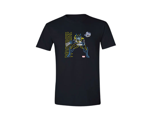 Jacksonville Icemen Black Wolverine Outline Tee