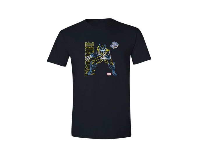 Jacksonville Icemen Black Wolverine Outline Tee