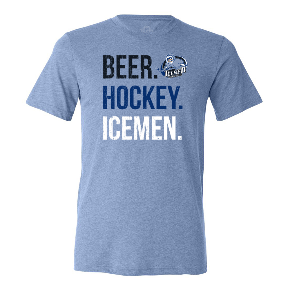 Jacksonville Icemen Beer Hockey Tee