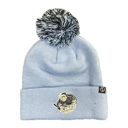 Jacksonville Icemen Light Blue/ Navy Pom Beanie