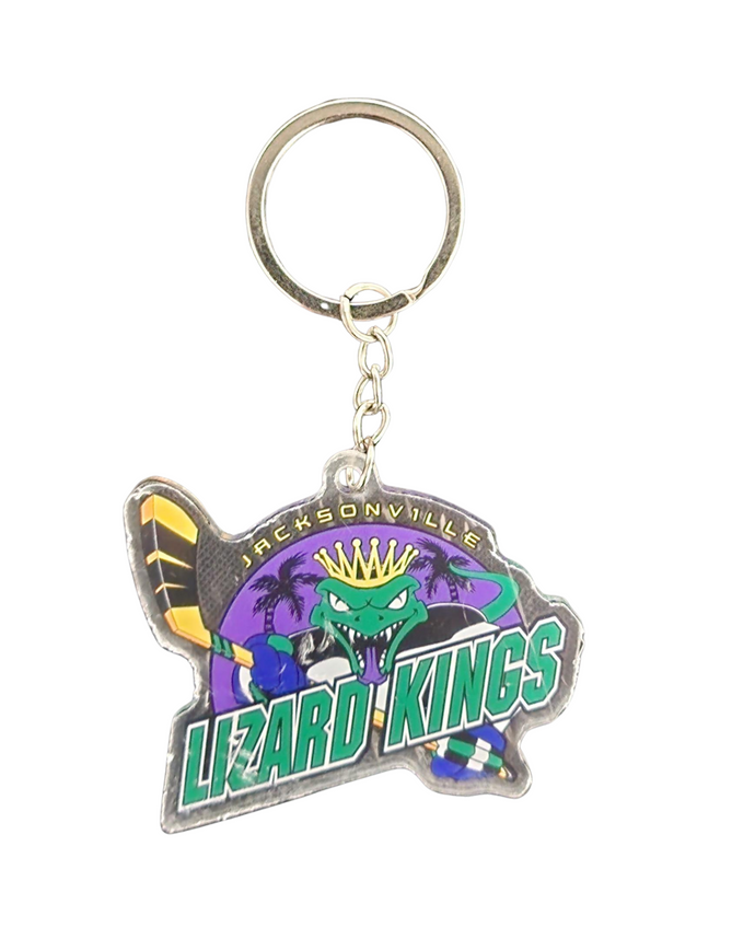 Jacksonville Icemen Lizard King Acrylic Keychain